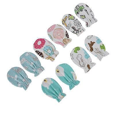 Set guanti in cotone morbido | motivi carini | guanti neonato senza graffi