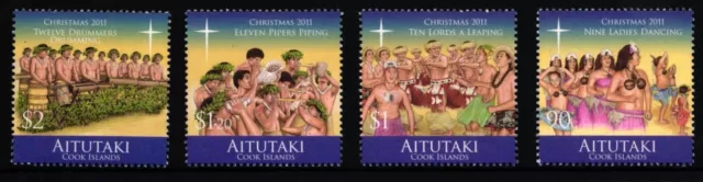 Aitutaki 830-833 postfrisch Weihnachten #II437