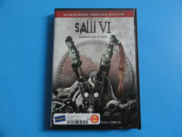 Saw Vi - Director's Cut Widescreen Unrated Edition (Blockbuster Case & Dvd 2009)