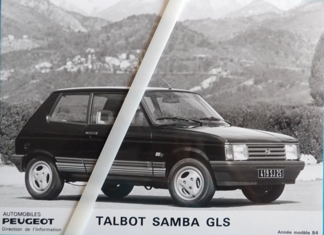 Photo Presse Peugeot Talbot Samba Cabriolet - 10/1981 - Ta14