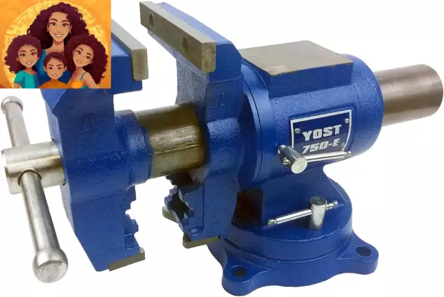 Yost Vises 750-E Multi-Jaw Rotating Vise System | 2 in 1 Multipurpose Bench and