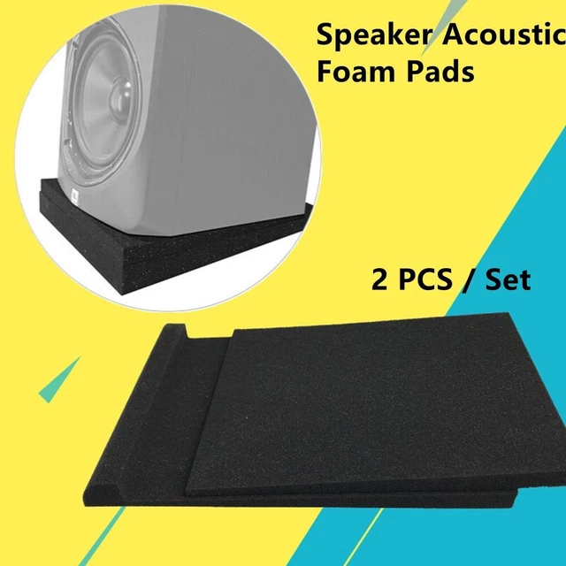 PROFESSIONAL ACOUSTIC FOAM Pads for Studio Monitors Enhanced