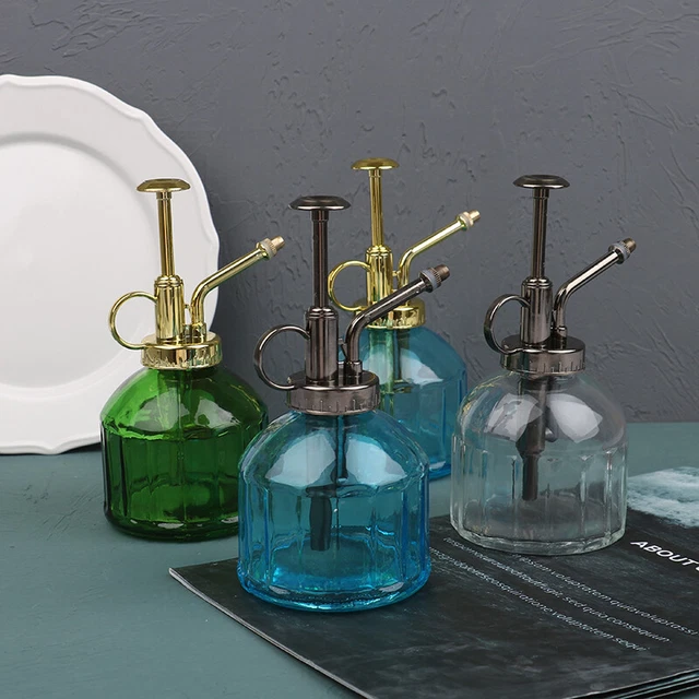 Plant Flower Watering Pot Spray Bottle Antique Glass Watering Can  Garden To-wf