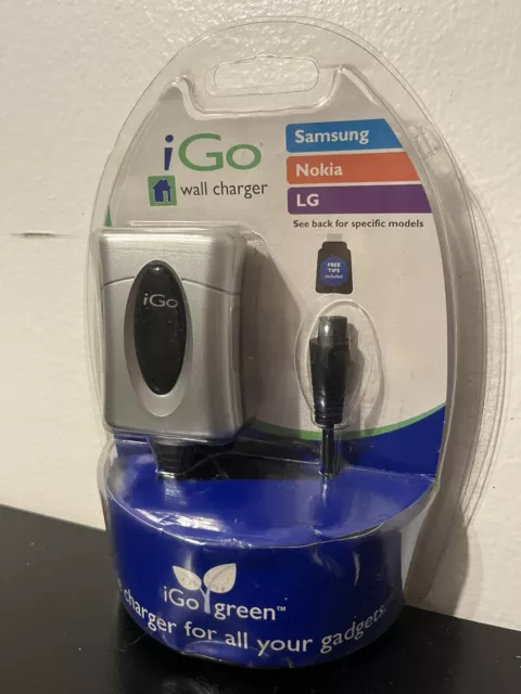 iGo Green Mobile Cell Phone Wall Charger For All Your Gadgets LG Nokia Samsung