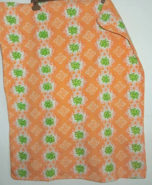 Kissenbezug orange/grün/weiß mit Knopfleiste 63 x 77 cm VINTED