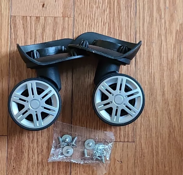 1 Pair Silent Swivel Suitcase Luggage Bling Bling Wheels - Replacement Casters