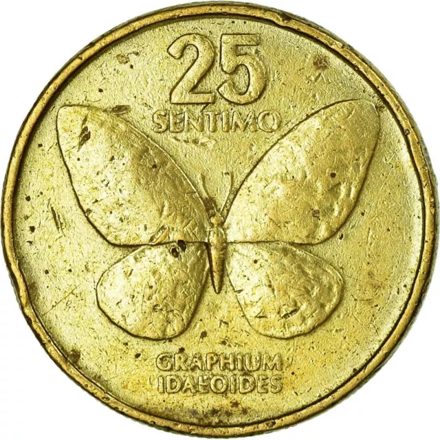 Philippines 25 Sentimo Coin | large type | KM241.1 | 1983 - 1990