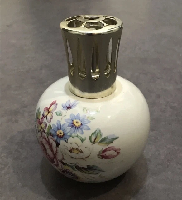 Lampe Berger Paris En Céramique - Diffuseur à Parfum Décor Fleuri, Occasion En Très Bon état