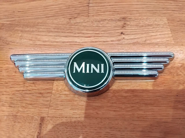 Classic Mini Cooper S Bonnet Shield Badge – Blue & Silver, CZH1305 By Motaclan