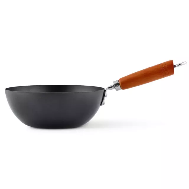 Ken Hom Antihaft Mini 20 cm Wok Karbonstahl Wokpfanne Holzgriff - ohne Induktion