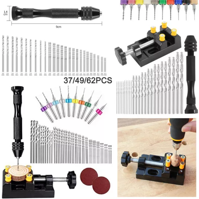 Mini Twist Drill Bits Micro Hand Drilling Set DIY Model Craft Wood Tool