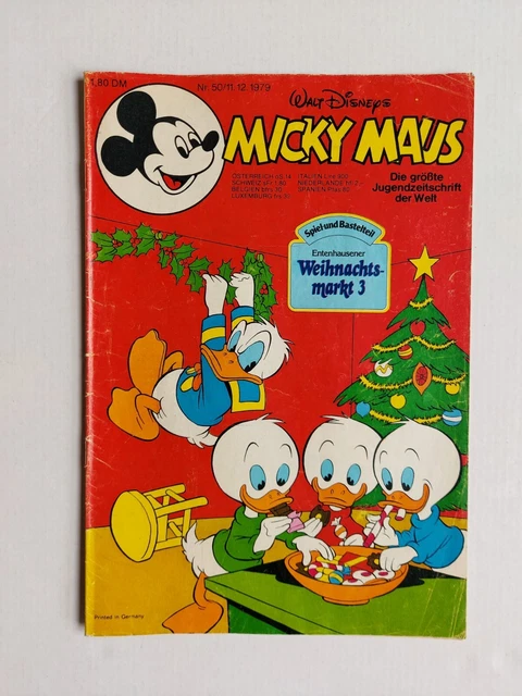 Ehapa - Micky Maus Nr. 50 / 1979 - Z2 (mit Schnipp / ohne Beilage)