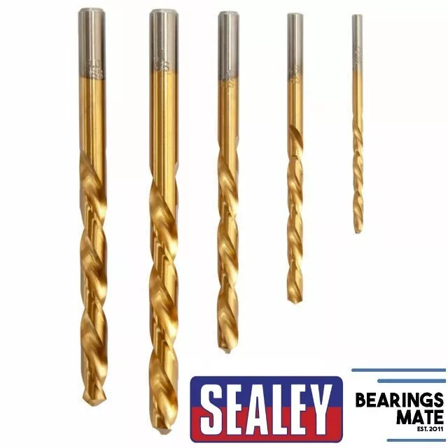 Sealey 5-teilig linke Hand Spiralbohrer Bit Set Schraube Bolzen Extraktion Entferner Entfernung