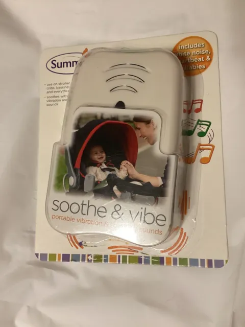 Summer Soothe & Vibe Portable Vibration & Soothing Sounds NEW in Package