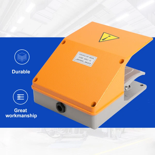 DUAL FOOT SWITCH Pedal Switch Foot Pedal Switch For Lathes Industrial