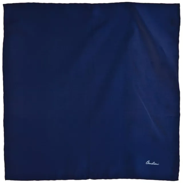 Guño cuadrado de bolsillo cuadrado 100 % azul seda para hombre regalo para él nuevo con etiquetas