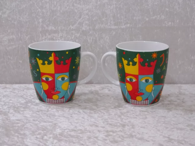 2X Ritzenhoff Diseño Porcelana Jacobs Coronación Taza de Café Taza - Vintage