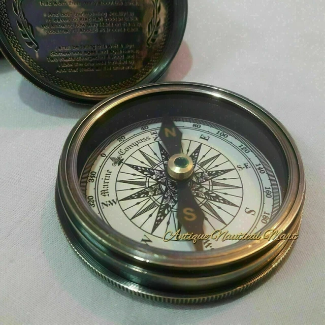 Boussole - métal verre - spencer london - Catawiki