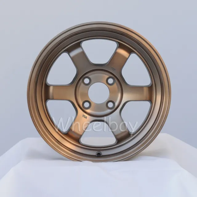 4 Pcs Rota Wheel Grid V 15X7 4X100 Offset:  +20 & 0 Frs Bronze Last Set
