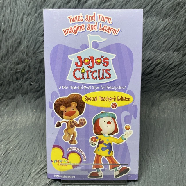 JOJOS CIRCUS TEACHER’S Edition VHS Tape Playhouse Disney Release 2