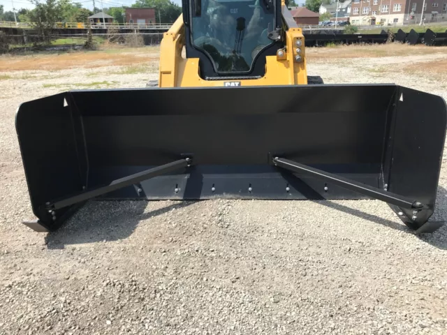 Linville 8'x36" skid steer snow pusher Box  NO FAULT LIFETIME WARRANTY Made USA