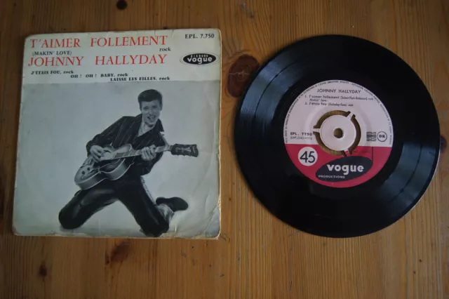 Johnny Hallyday  T Aimer Follement Ep 1960 Variante