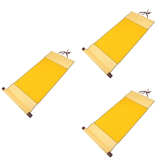 Rouleau De Papier De Riz Vierge Suspendu - 38x10 Cm - Parchemin Pour Calligraphie, Peinture Chinoise - Beige - 2