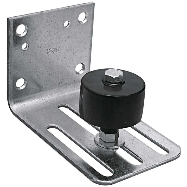 National DP318 Galvanized Up to 3-3/4 In. Steel Barn Door Stay Roller N131490