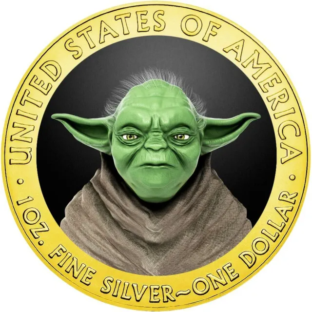 American Silver Eagle YODA STAR WARS MOVIE 2020 Walking Liberty Coin USA 1 oz C.
