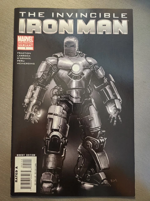 Invincible Iron Man (2008) #1 - 2nd Printing Movie Variant