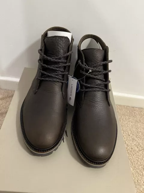 LACOSTE MONTBARD CHUKKA Brown Mens Boots Size 9 100.00 PicClick UK