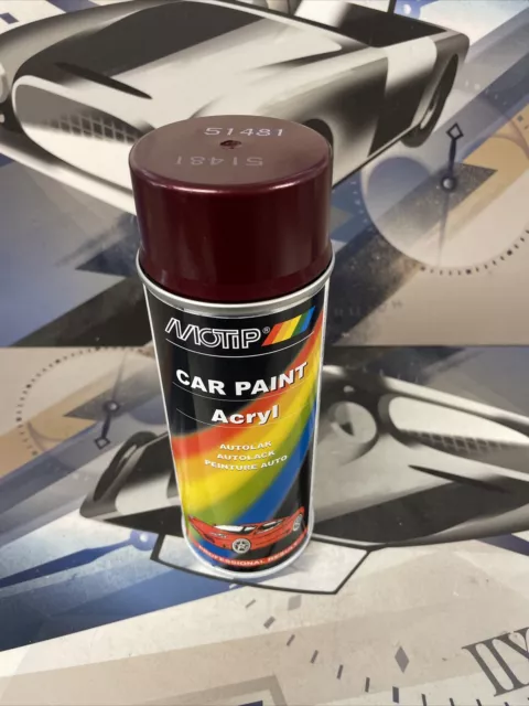 Motip Sprühfarbe Autolack Kompakt Spray Kompakt 51481 rot metallic 400ml