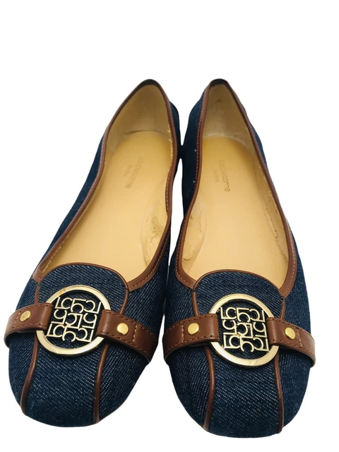 LIZ CLAIBORNE SHOES Women 7 Med Iris Flex Form Ballet Flats Size Denim LC  Logo $13.00 - PicClick