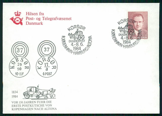 DÄNEMARK UPU KONGRESS 1984 GESCHENK!! MEMBERS ONLY!! RARE!! KUTSCHE PFERD fy82