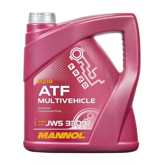 Mannol Atf Jws 3309 Huile pour Boîte à Vitesse Automatique Dexron, Mercon, 4 L