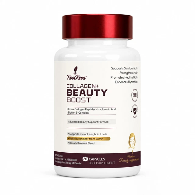 295) 60 CAPSULES Rootreva Marine Collagen Beauty Boost Supplement UK ...