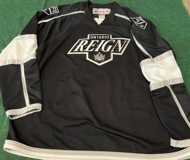 Vintage SP ECHL Minor League Ontario Reign Hockey Jersey Size Youth S/M