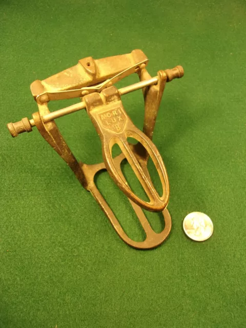 #2 of 2, RARE OLD VTG ANTIQUE DENTAL MAKING TOOL:  " ACRI LUX 'B' " (CAST BRASS)
