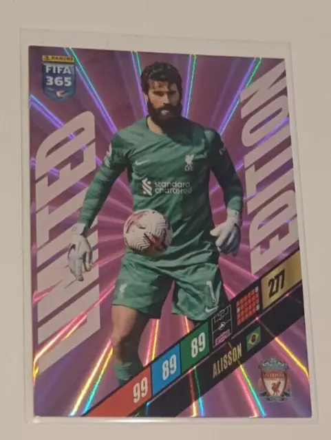 Carte Card LIMITED EDITION ALISSON Liverpool PANINI ADRENALYN XL FIFA 365 2024