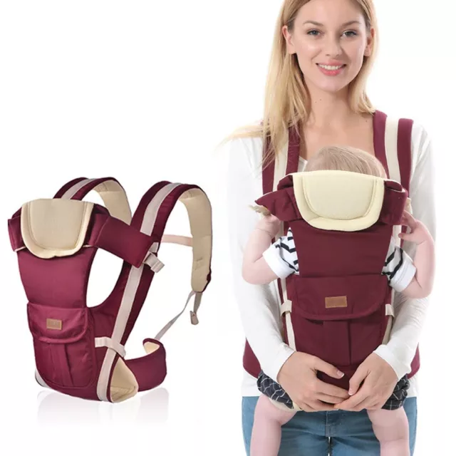 Adjustable Infant Baby Carrier Wrap Sling Newborn Backpack Breathable Ergonomic