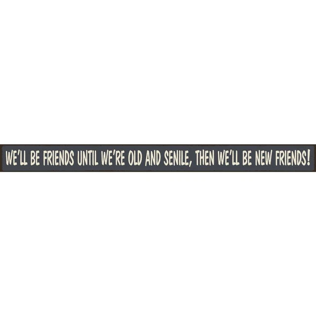 Skinnies 1.5 In. x 16 In. We'll Be Friends Until We're Old, Then We'll Be New