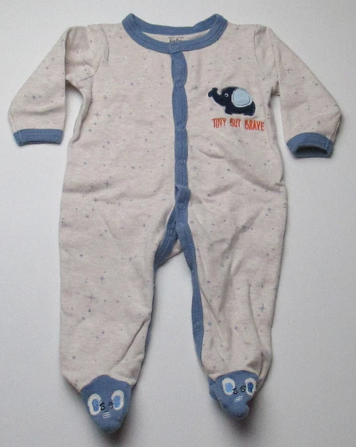 Infant Baby Boys 3-6 Months Mon Cheri Baby Tiny But Brave Elephant Outfit