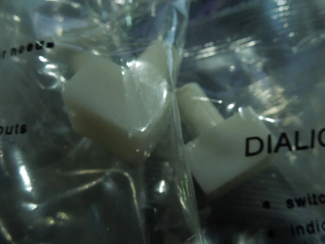 Lot of Dialight P/N:  333-0075 Switch Covers.  White.  Qty. 6. New Old Stock