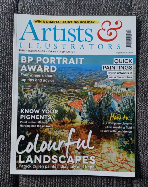 Artists & Illustrators Magazines X5 July,summer, Aug, Sept,  Nov 2019 3