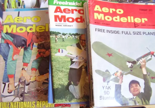 Mixed Job Lot X 23 Aeromodeller  Model Aircraft Magazines 1971 To 1980