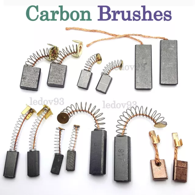 Carbon Brushes for Power Tool Motor Drills Sanders Angle Grinders Mitre Saw Trim