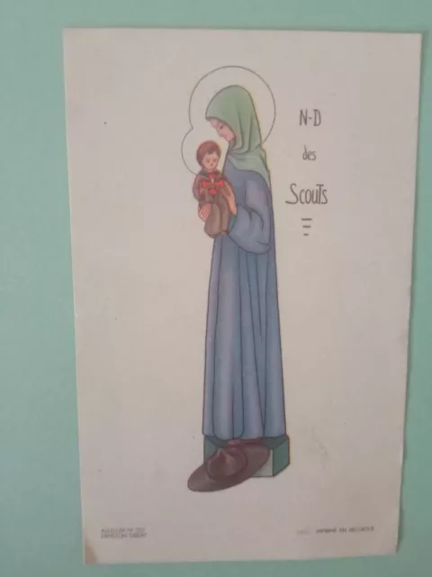 Santino Madonna - N.d.  Des  Scout -  - Canivet Pieuse Holycard