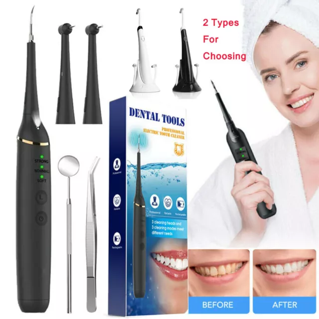 Ultrasonic Tooth Cleaner Dental Scaler Teeth Cleaning Tartar Plaque Remover Kit