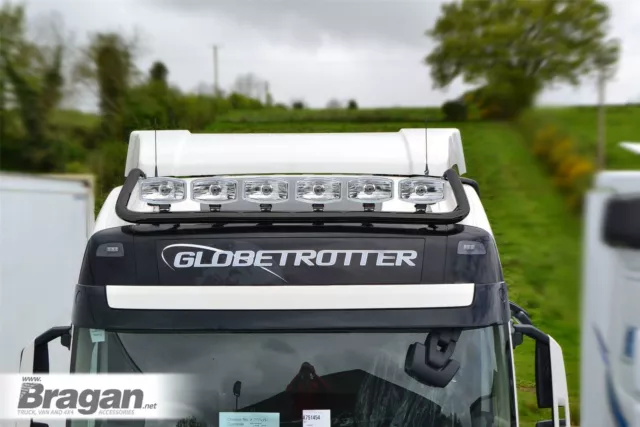 Roof Bar To Fit Volvo FMX Globetrotter 2021+ Stainless Steel Accessories - BLACK