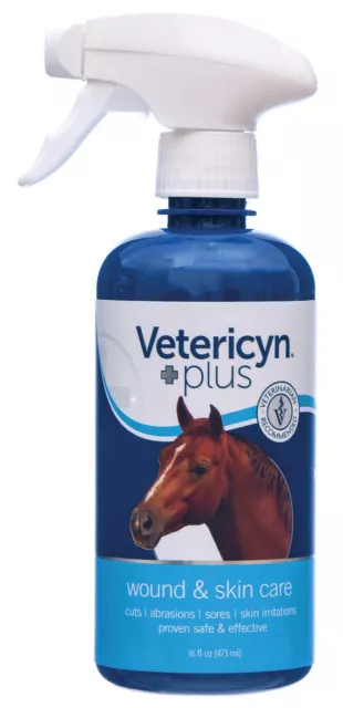 Vetericyn Plus All Animal Wound & Skin Care Treatment safe & Effective 16oz